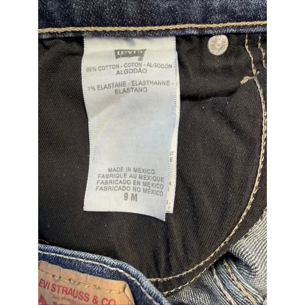 Levi's 524 Too Superlow Womens‎ Bootcut Jeans Blue Size 9M Denim Y2K